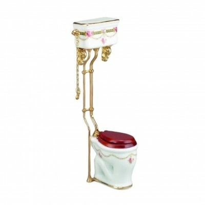 Victorian Rose High Flush Toilet