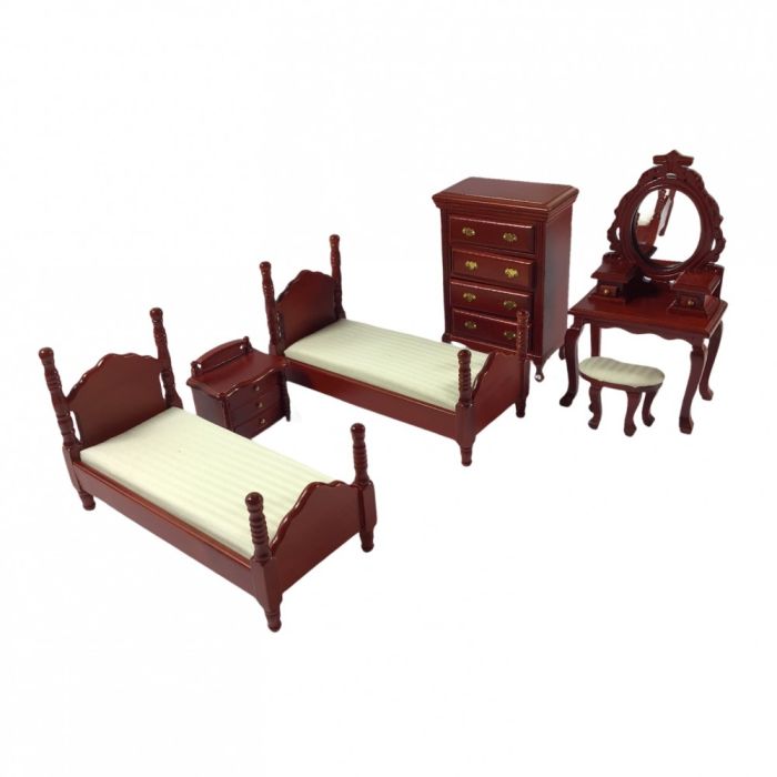 Mahognay Twin Bedroom Set
