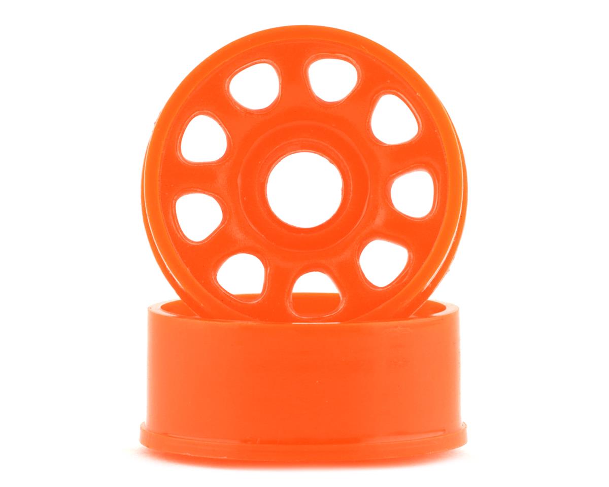 NEXX Racing Mini-Z 2WD 9 Spoke Front Rim (2) (Neon Orange) (1mm Offset)