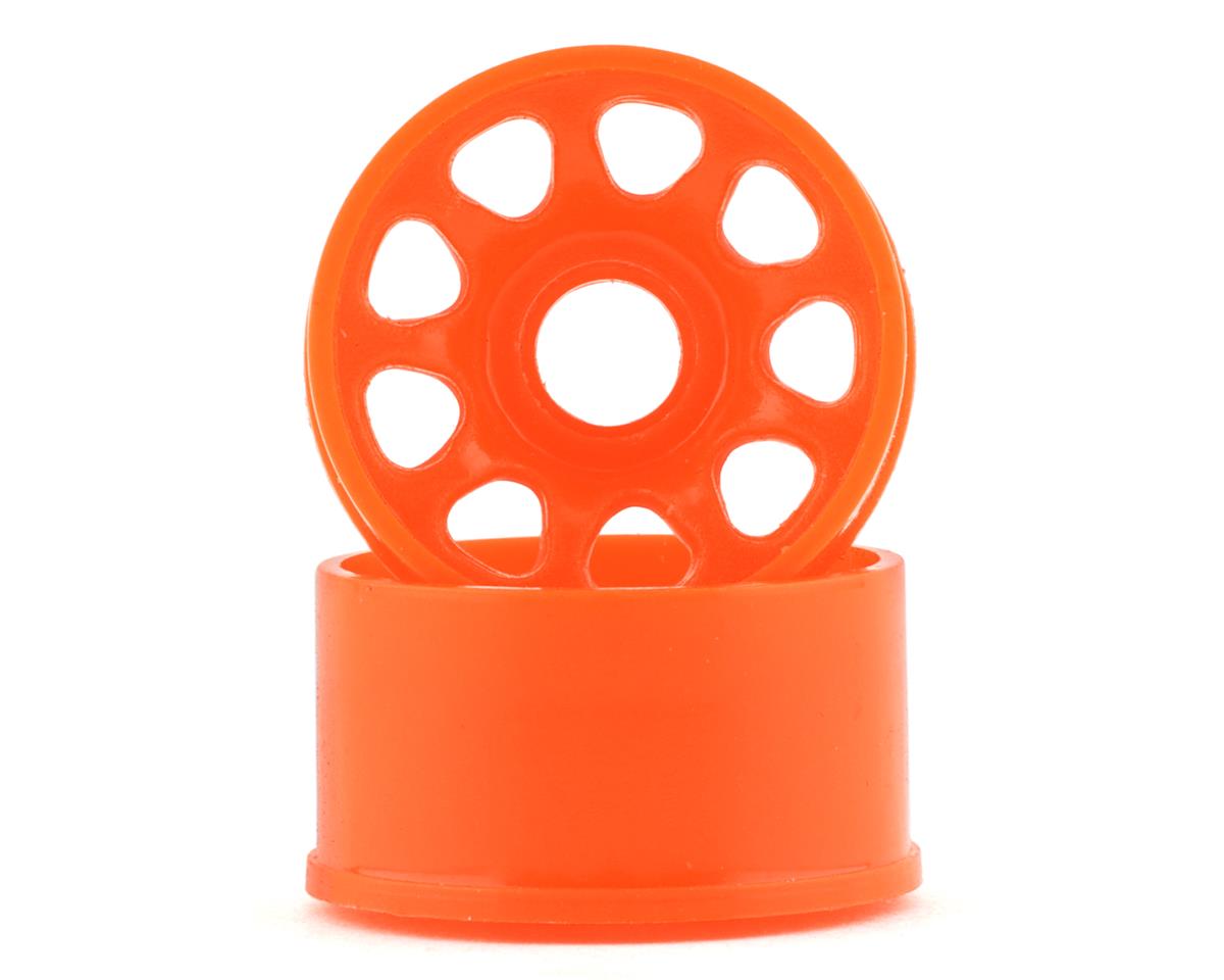 NEXX Racing Mini-Z 2WD 9 Spoke Rear Rim (2) (Neon Orange) (3mm Offset)