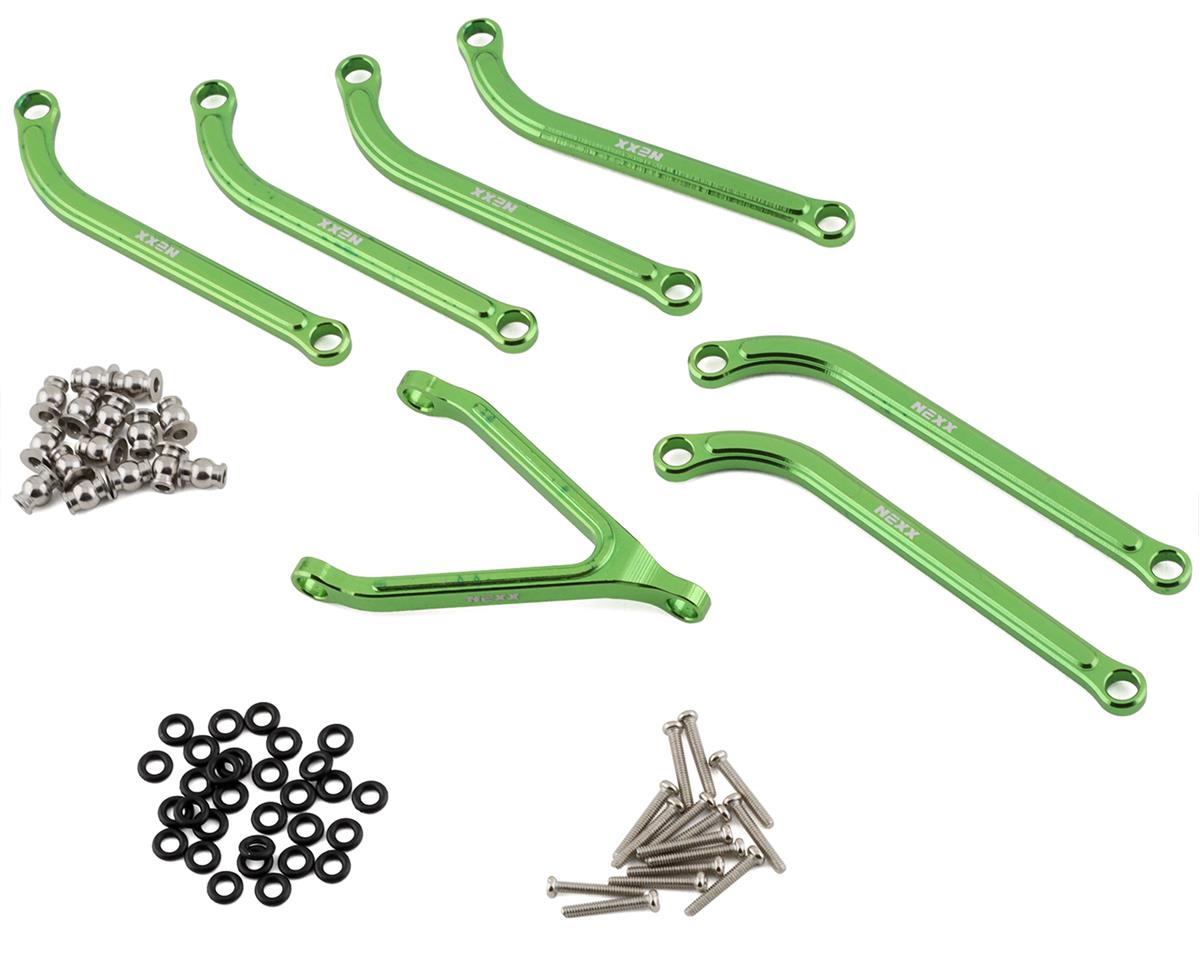 NEXX Racing Axial SCX24 Aluminum High Clearance Link Set (Green)