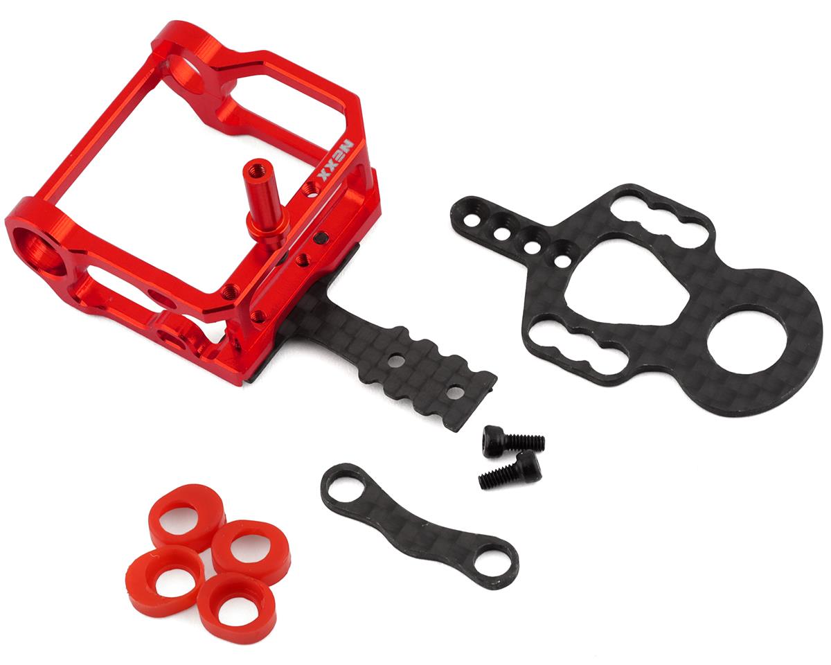 NEXX Racing Aluminum "Bracelet" LCG Round Motor Mount for 98-102mm (Red)