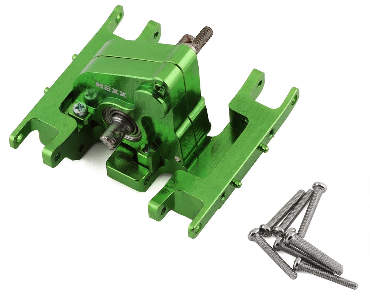 NEXX Racing Axial SCX24 Aluminum Skid Plate w/Gearbox (Green)
