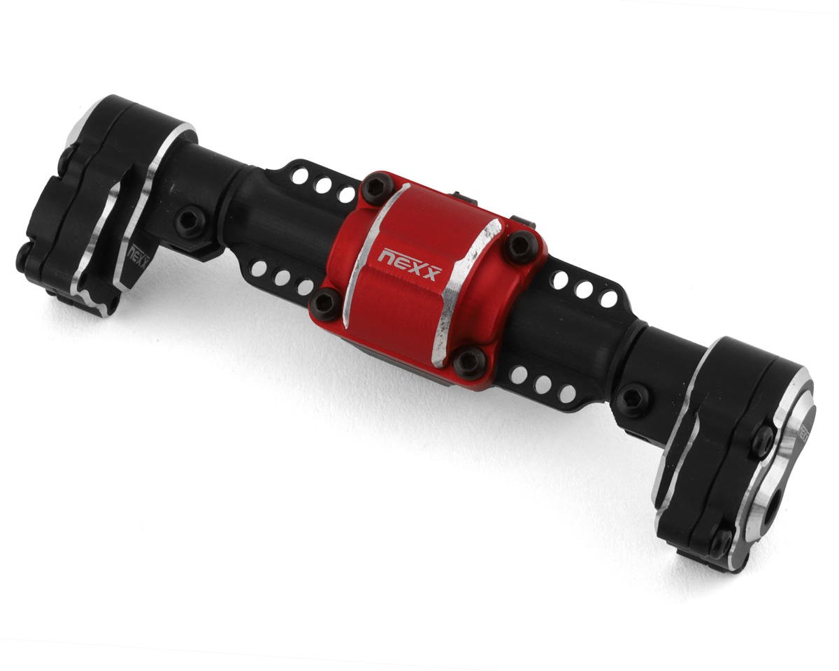 NEXX Racing FCX24 Aluminum Rear Portal Axle Housing (Black)