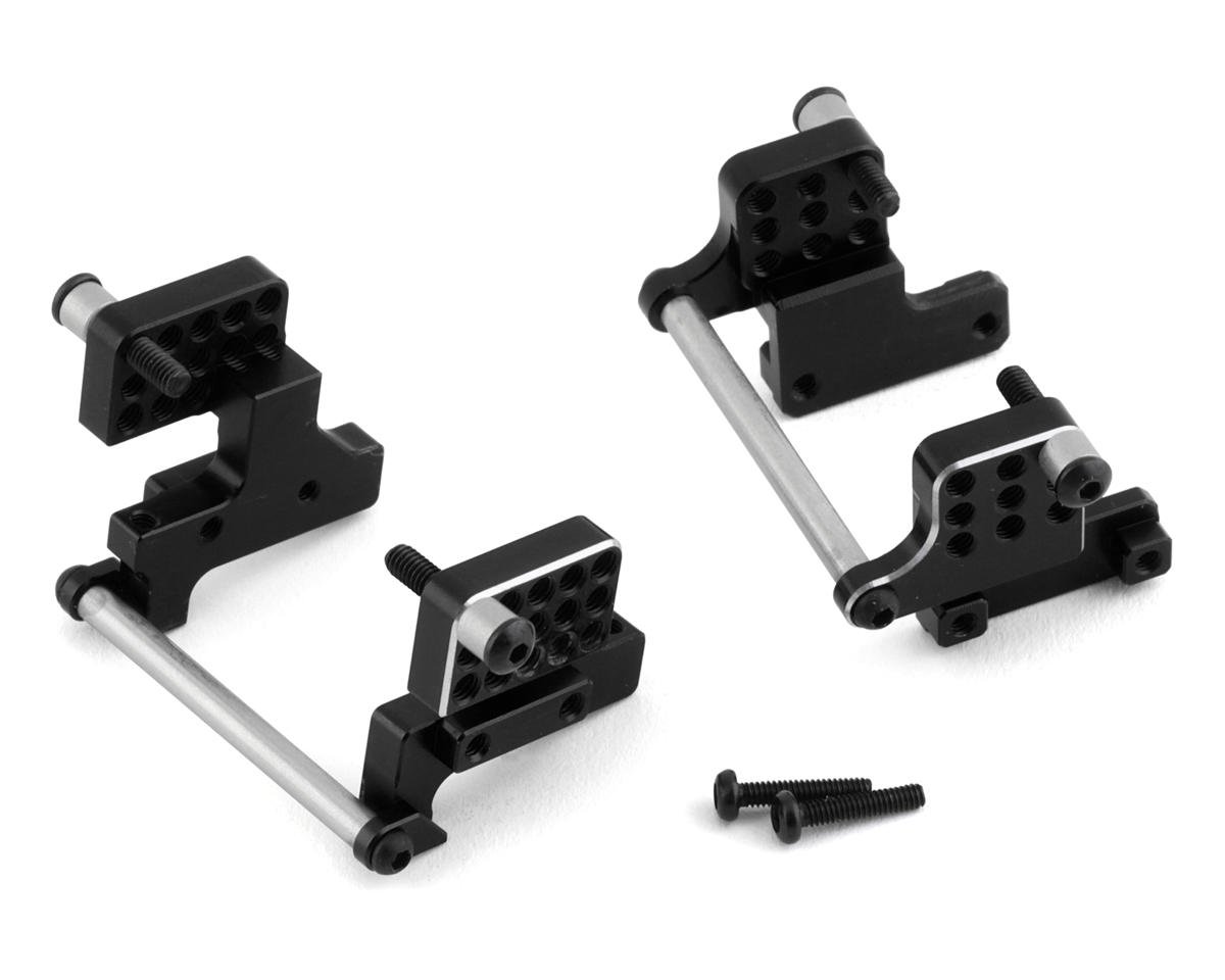 NEXX Racing Aluminum Front & Rear Shock Mounts for Traxxas TRX-4M (Black)