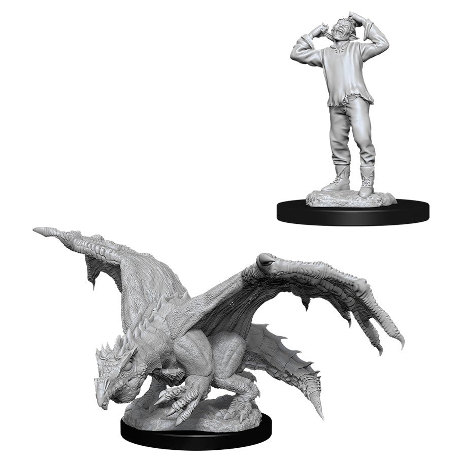 D&D: Nolzur's Marvelous Miniatures - Green Dragon Wyrmling & Afflicted