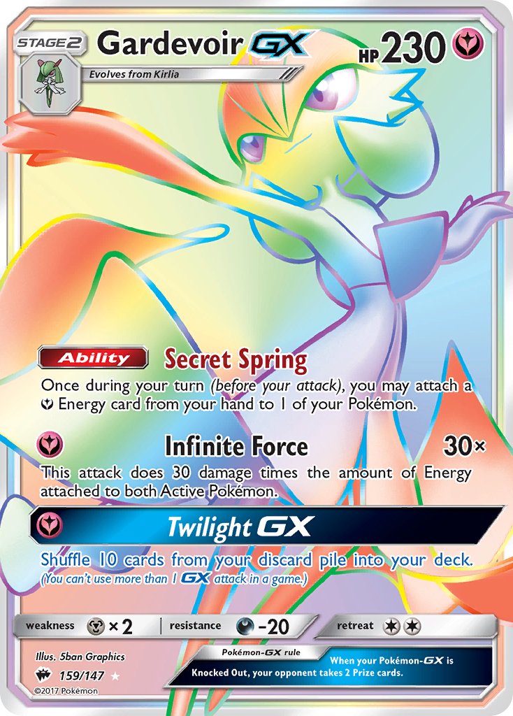 Gardevoir GX (Secret) - 159/147 (SM:BUS) Secret Rare - Near Mint Holof