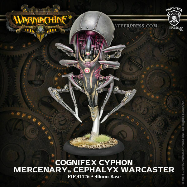 Warmachine: Mercenaries - Cephalyx: Cognifex Cyphon, Warcaster (Metal