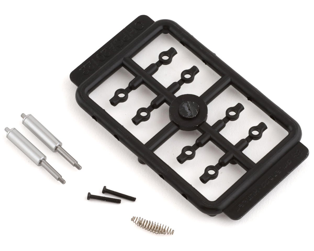 Orlandoo Hunter OH32M02 Alloy Front Internal Spring Shock Absorbers (Silver) (2) (18.5mm-25mm)