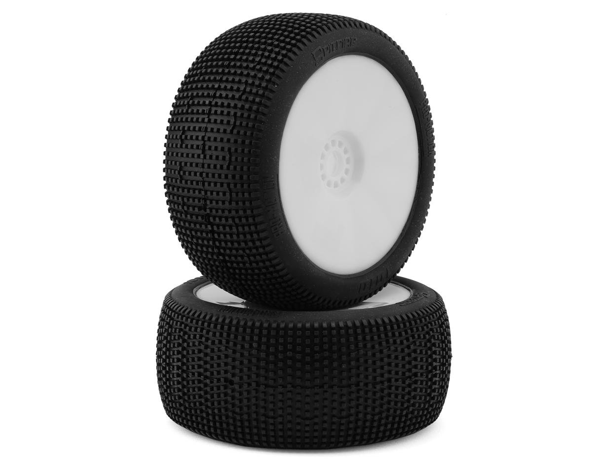 Pro-Motion Spitfire 1/8 Truggy Pre-Mount Tires (White) (2) (Super Soft - Long Wear)