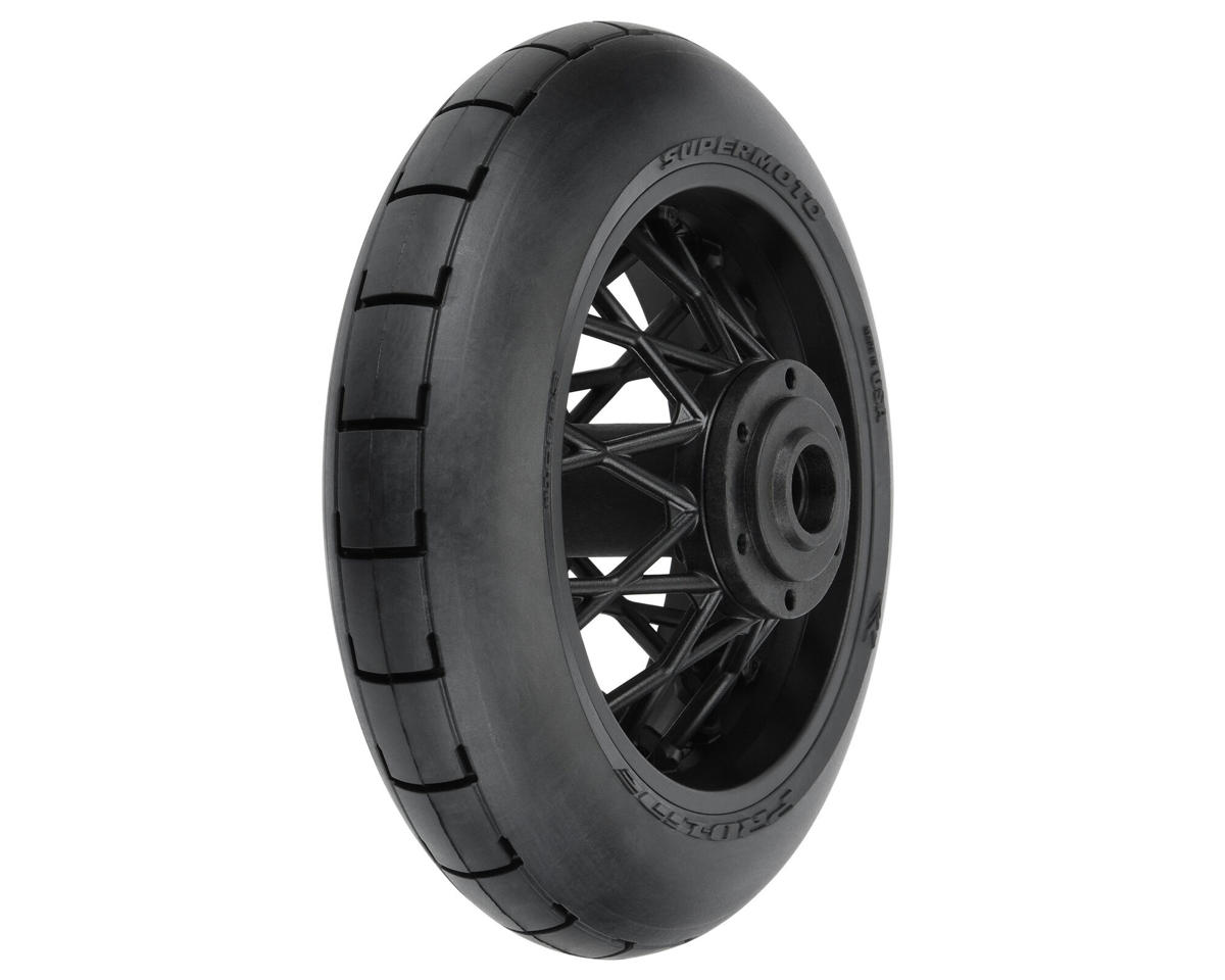 Pro-Line 1/4 Supermoto Rear Tire Pre-Mounted (Black) (1) (S3)