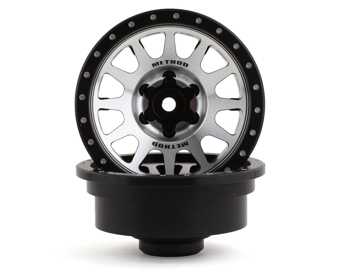 Pro-Line SCX6 2.9” Method 305 Aluminum 1/6 Wheel Faces (Silver) (2) (+2 Offset)