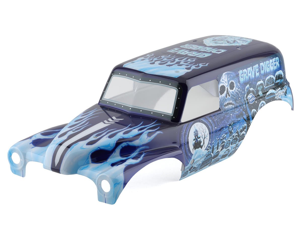 Pro-Line LMT 1/8 Grave Digger Ice Pre-Painted Body (Blue)