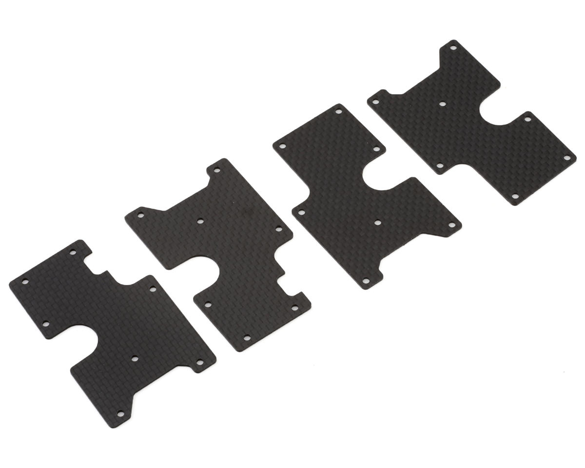 PSM Serpent SRX8 Cobra Carbon Fiber Rear Arm Inserts (1mm) (4)