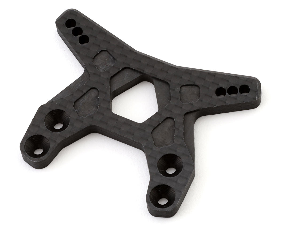 PSM Team Associated B6.3D Carbon Fiber Front Shock Tower (5mm) (3 Holes)