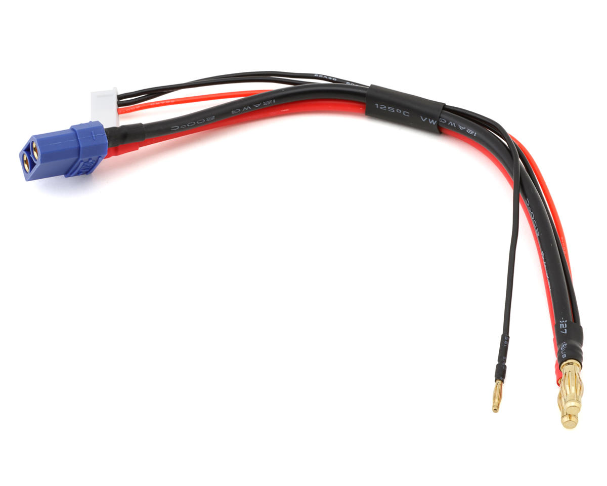 ProTek RC 2S Charge/Balance Adapter (5mm Bullet Connectors to Female XT90) (12awg) (7pin XH balance plug)