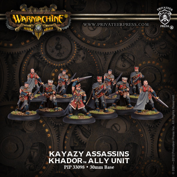 Warmachine: Khador - Kayazy Assassins, Ally Mercenaries Unit (10 Metal