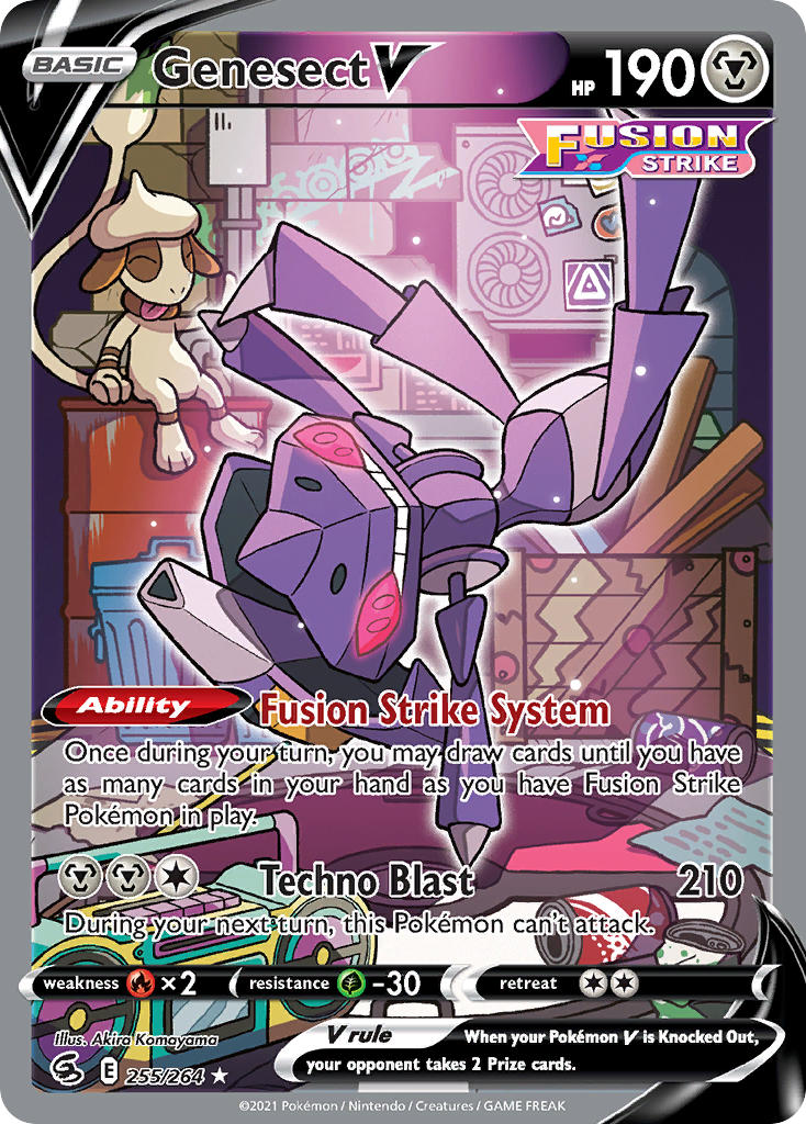 Genesect V (Alternate Full Art) - 255/264 (SWSH08) Ultra Rare - Near M