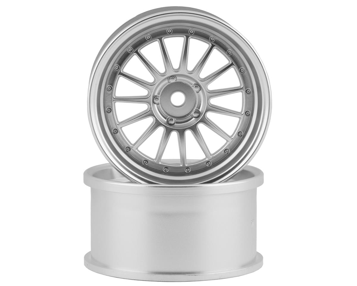 RC Art SSR Professor TF1 Drift Wheels (Matte Silver) (2) (6mm Offset) w/12mm Hex