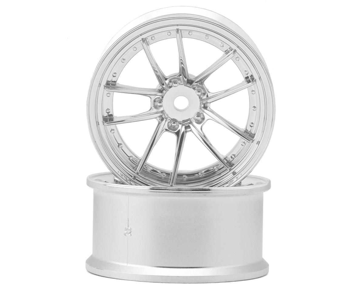 RC Art SSR Reiner Type 10S 5-Split Spoke Drift Wheels (Matte Silver) (2) (6mm Offset)
