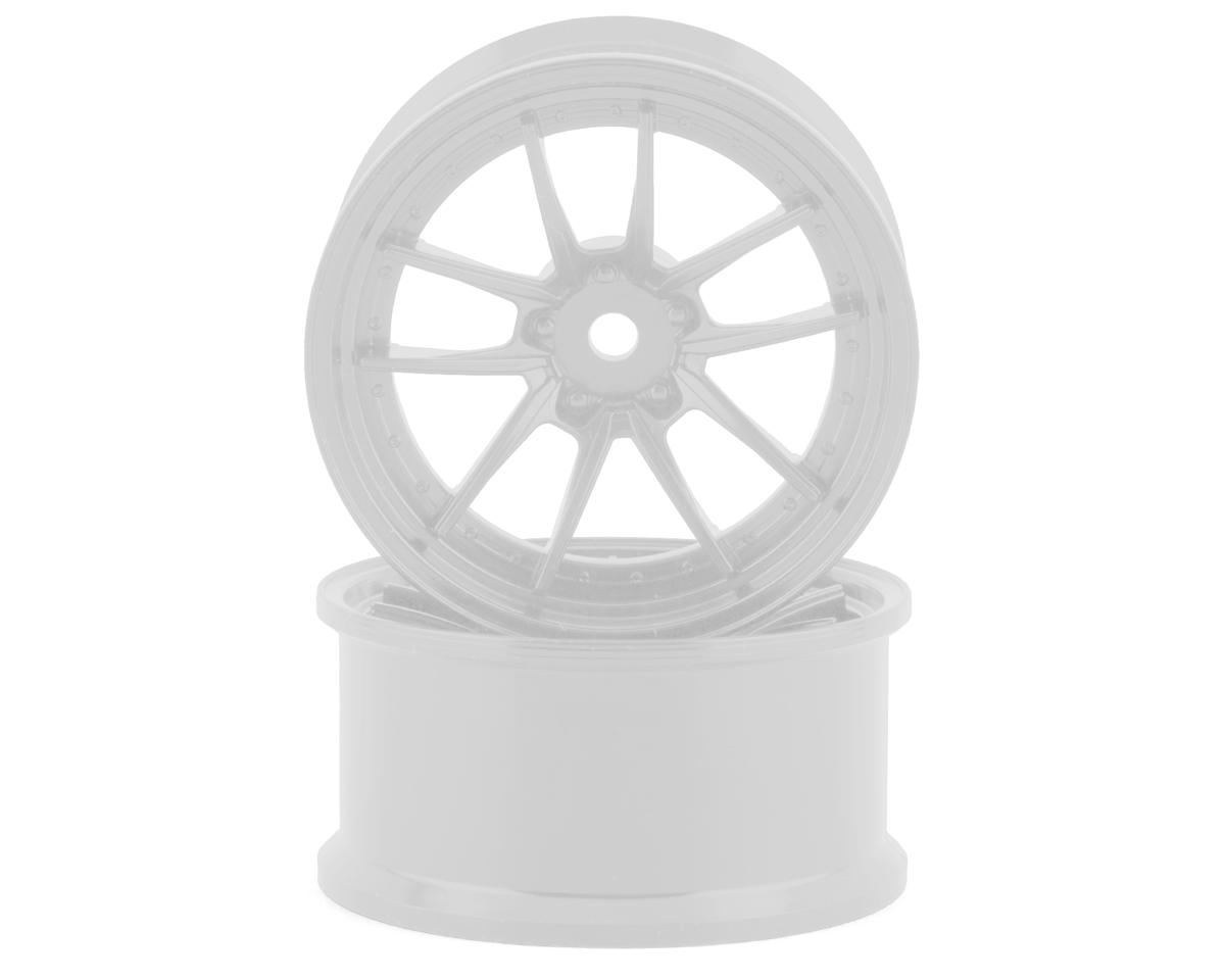 RC Art SSR Reiner Type 10S 5-Split Spoke Drift Wheels (White) (2) (6mm Offset) w/12mm Hex