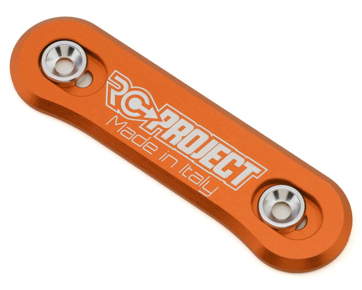 RC Project Ergal Aluminum One Piece Wing Button (Orange) (Buggy/Truggy)