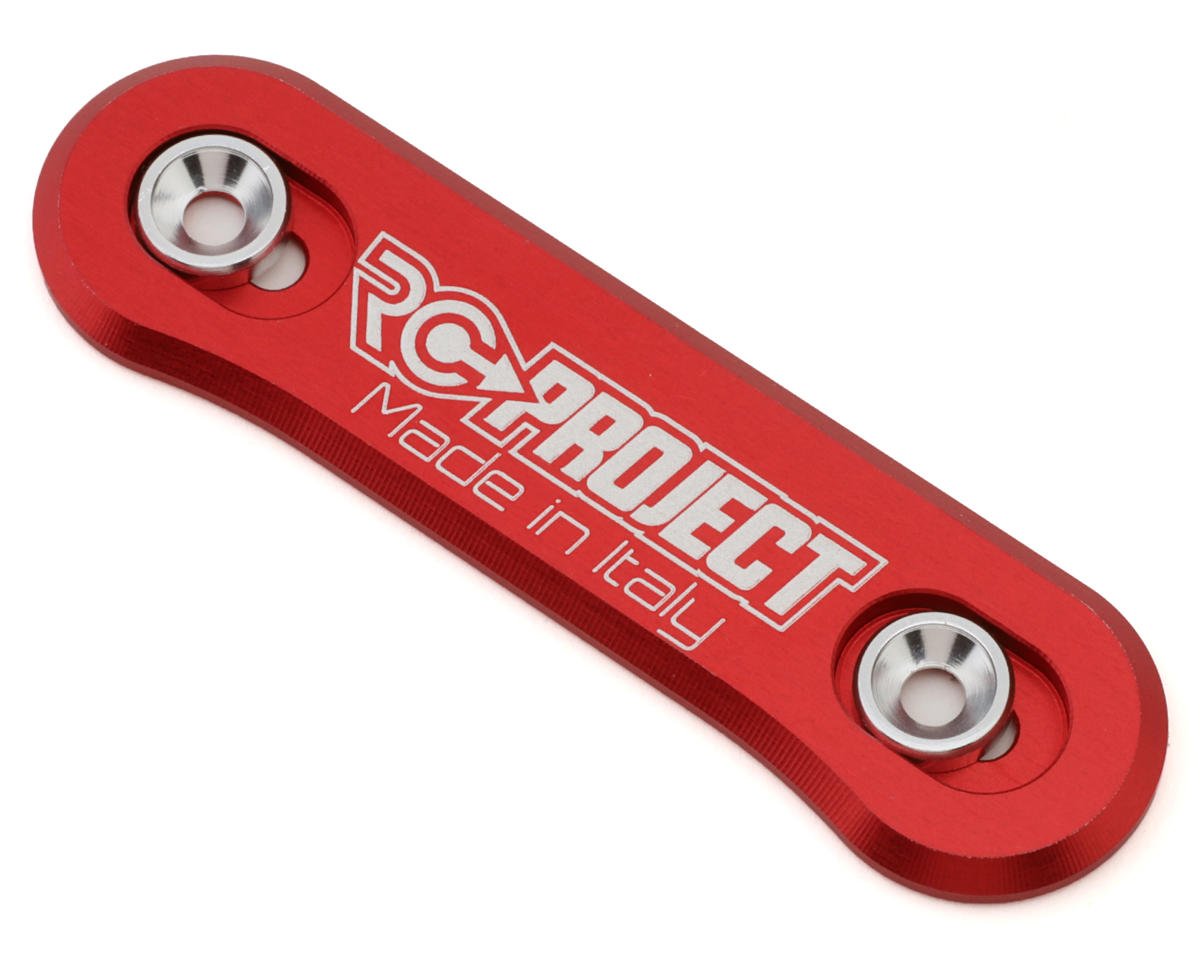 RC Project Ergal Aluminum One Piece Wing Button (Red) (Buggy/Truggy)