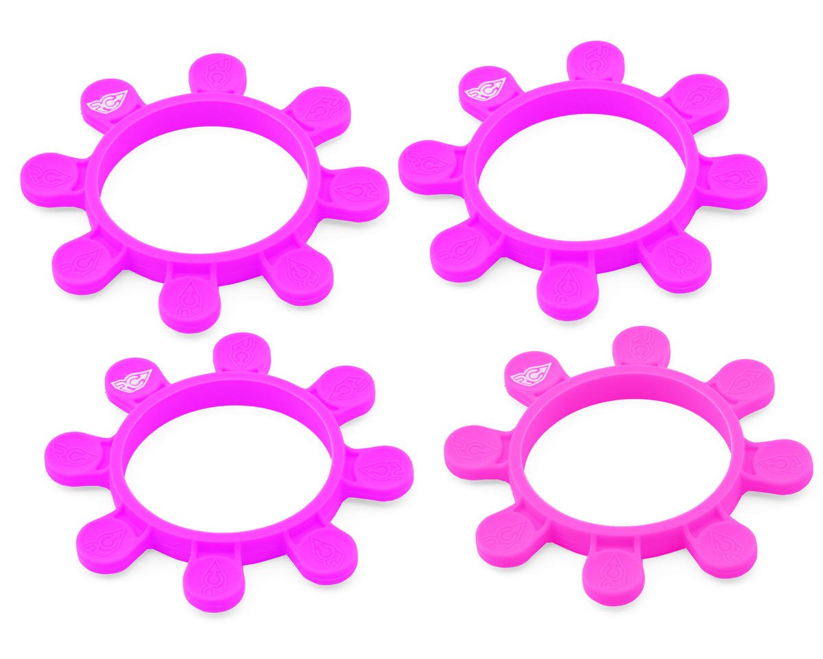RC Project Tire Gluing Rubber Bands (Pink) (4) (1/8 & 1/10)