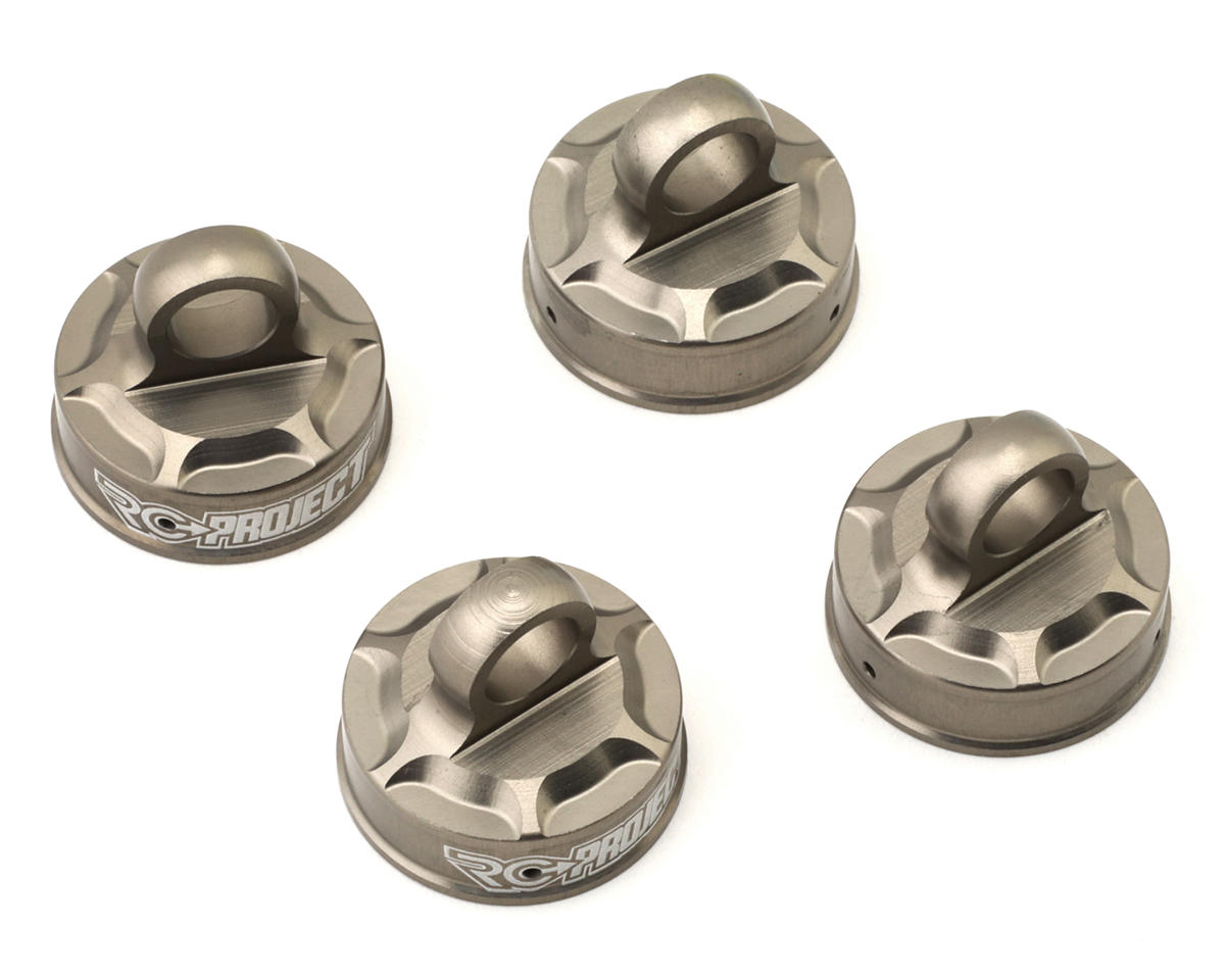 RC Project TLR 8ight X/E Ergal 7075 Aluminum Shock Caps & Bladders Set