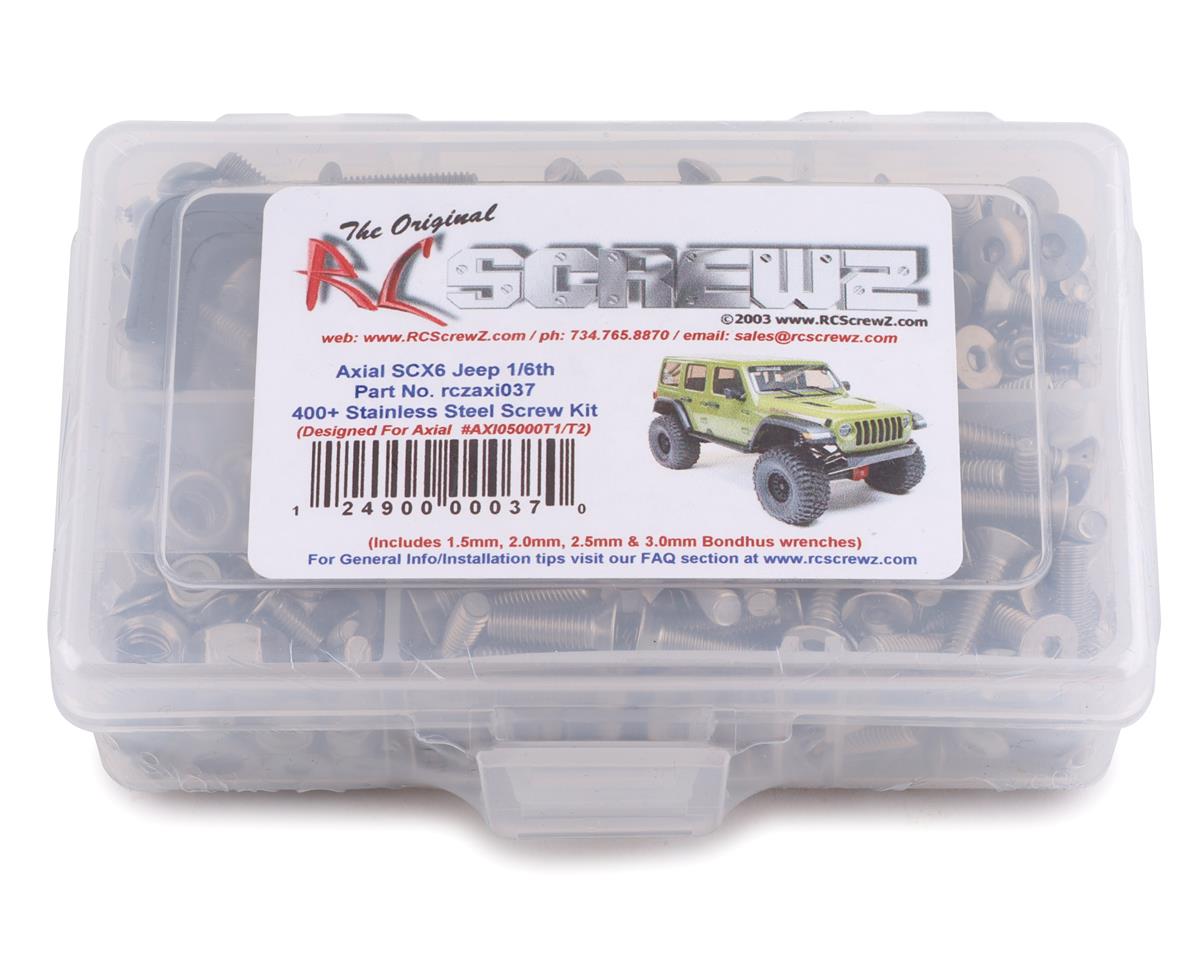 RC Screwz Axial SCX6 1/6th Stainless Steel Screw Kit (AXI05000T)