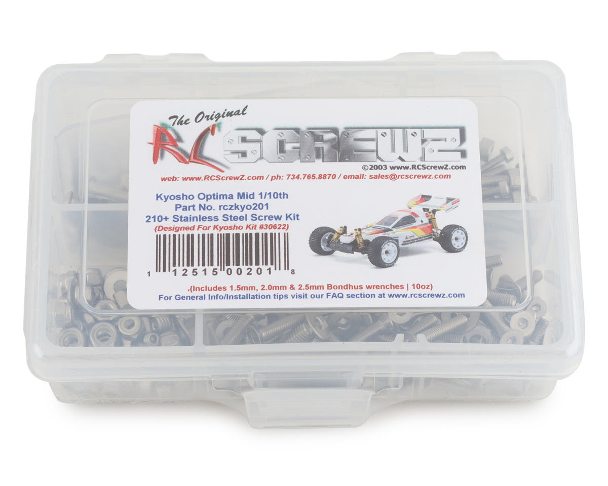RC Screwz Kyosho Optima Mid Stainless Steel Screw Kit