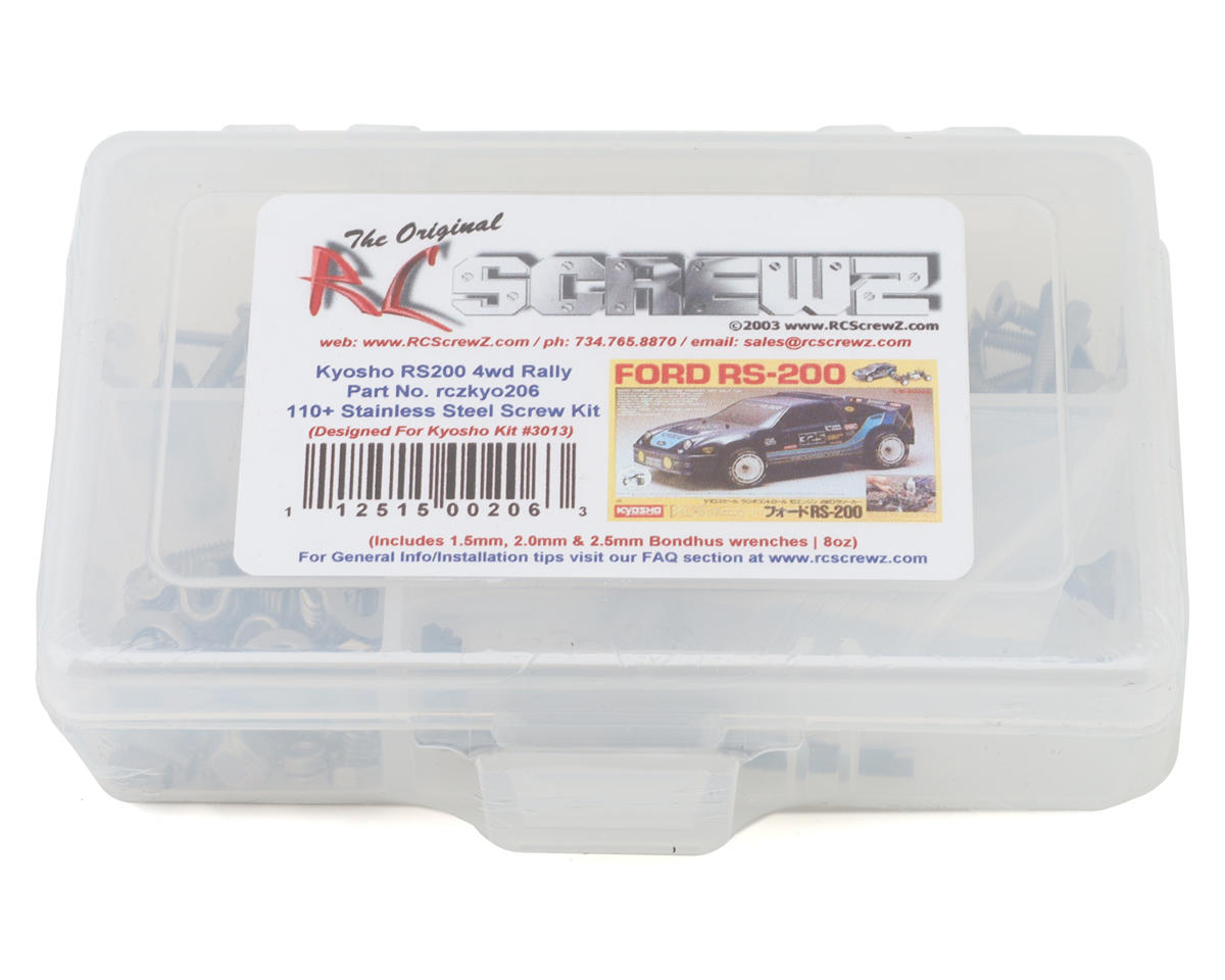 RC Screwz Kyosho RS200 4WD Rally Stainless Steel Screw Kit