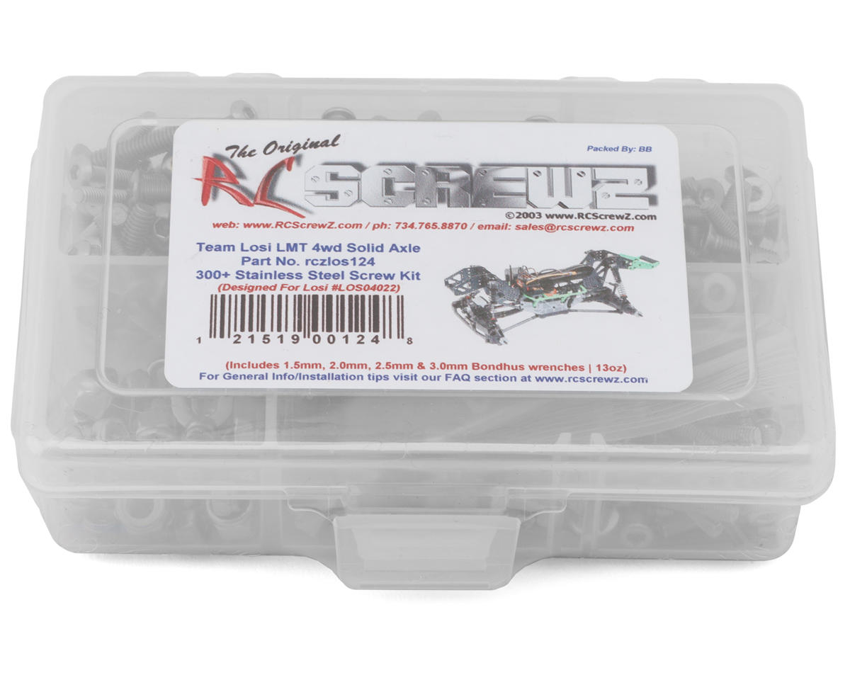 RC Screwz Losi LMT RTR 1/10 4WD Monster Truck Stainless Steel Screw Kit