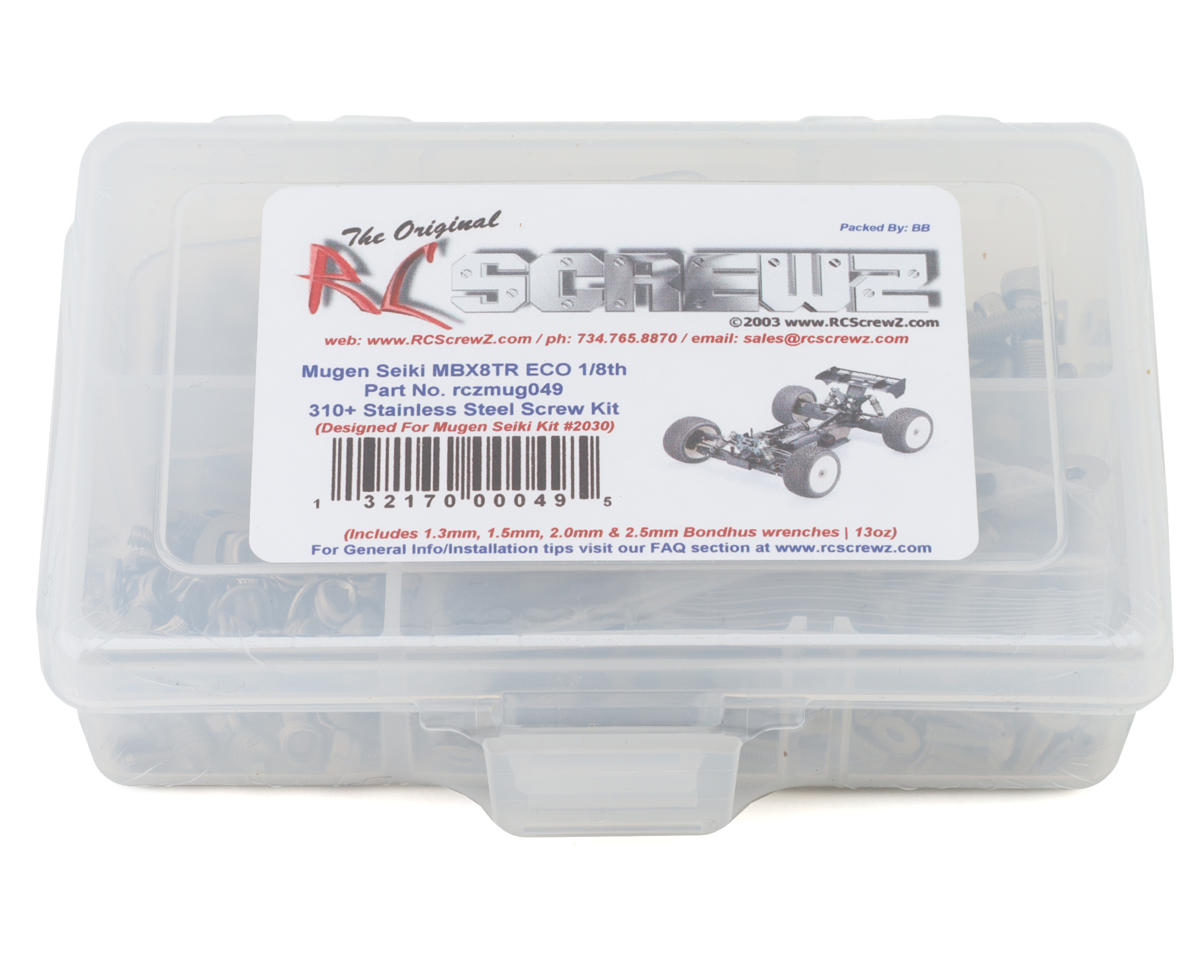 RC Screwz Mugen MBX8TR ECO Stainless Steel Screw Kit