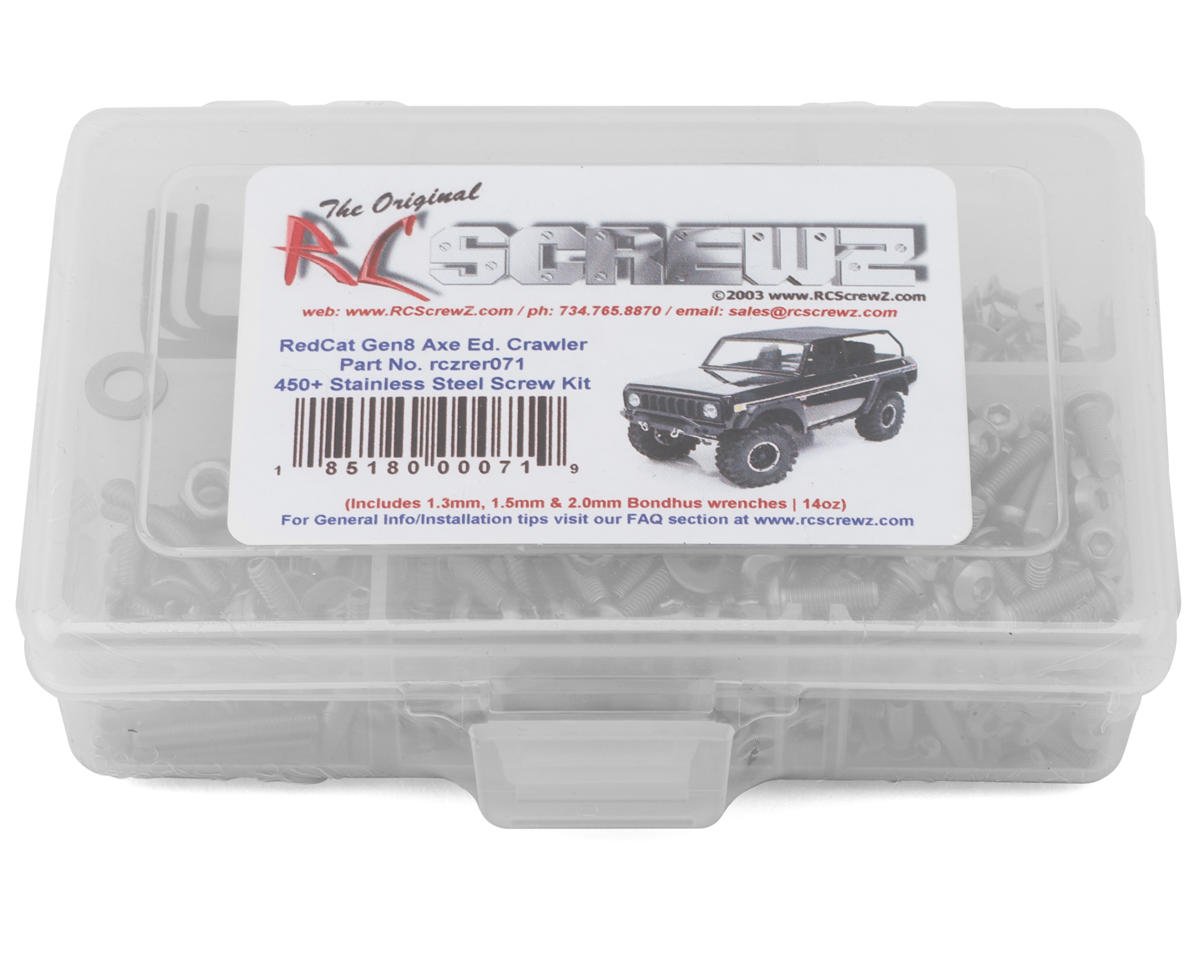 RC Screwz RedCat Racing 1/10 Gen8 Axe Rock Crawler Stainless Screw Kit