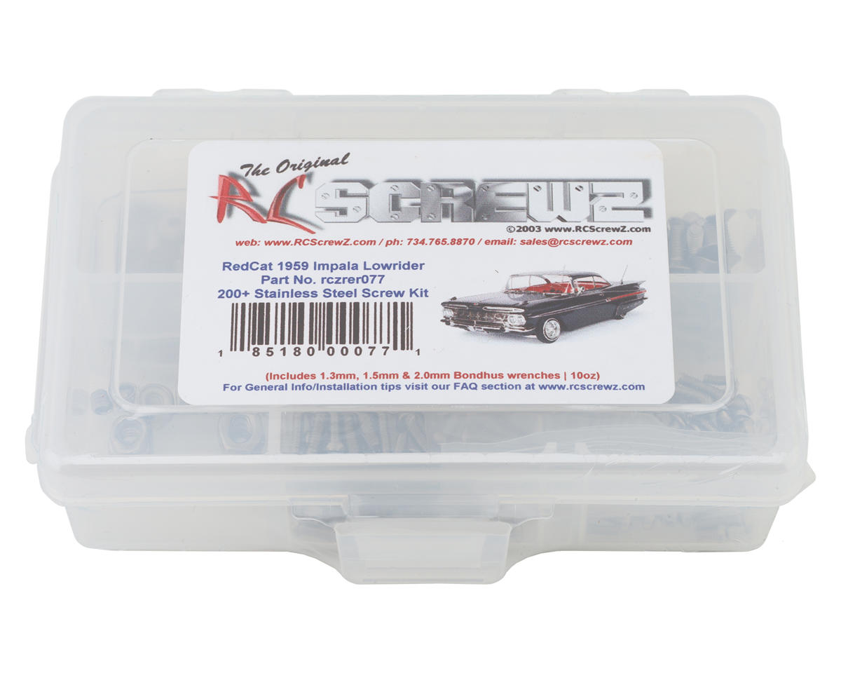 RC Screwz RedCat Racing 1959 Impala Lowrider Stainless Steel Screw Kit