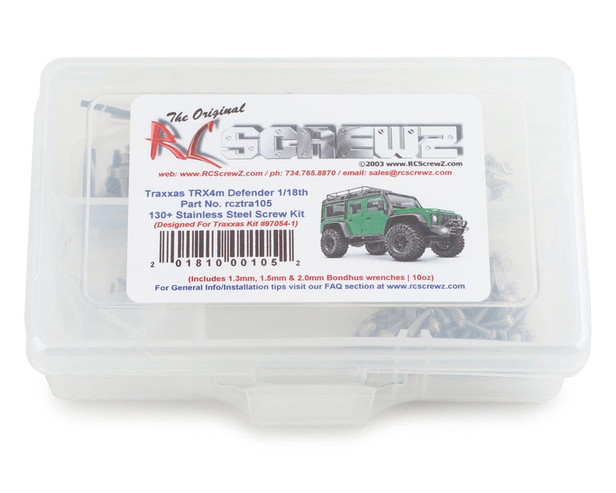 RC Screwz Stainless Steel Screw Kit for Traxxas TRX-4M Defender