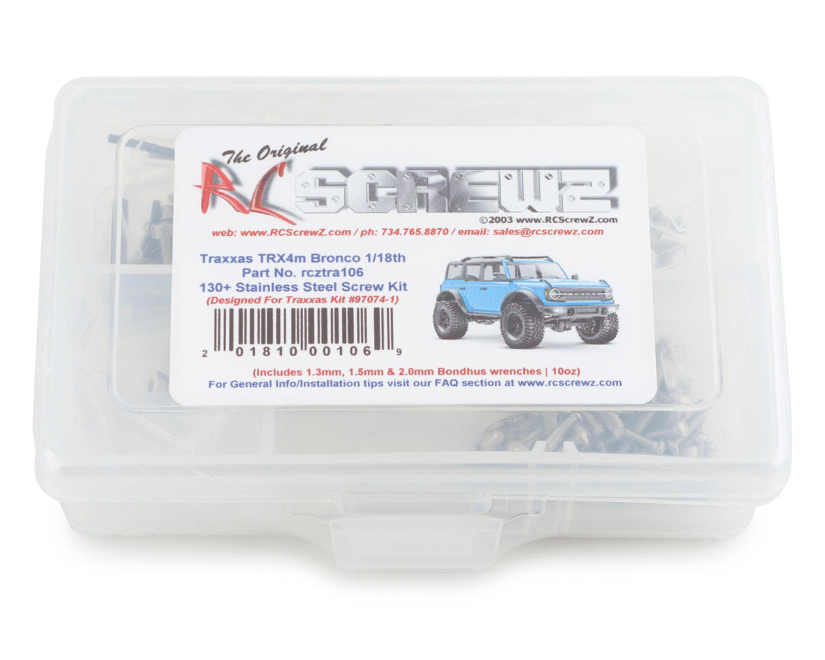 RC Screwz Stainless Steel Screw Kit for Traxxas TRX-4M Bronco