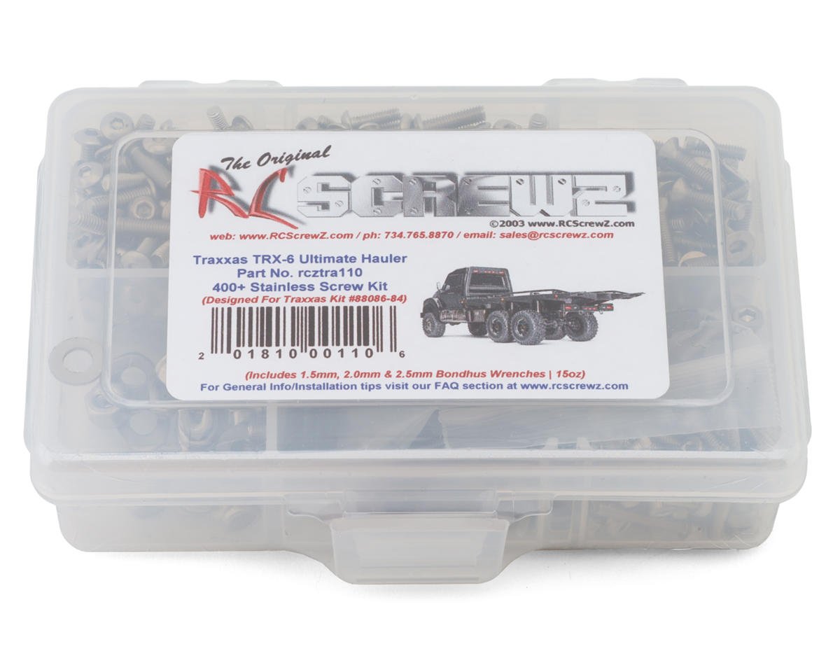 RC Screwz Stainless Steel Screw Kit for Traxxas TRX-6 Ultimate RC Hauler