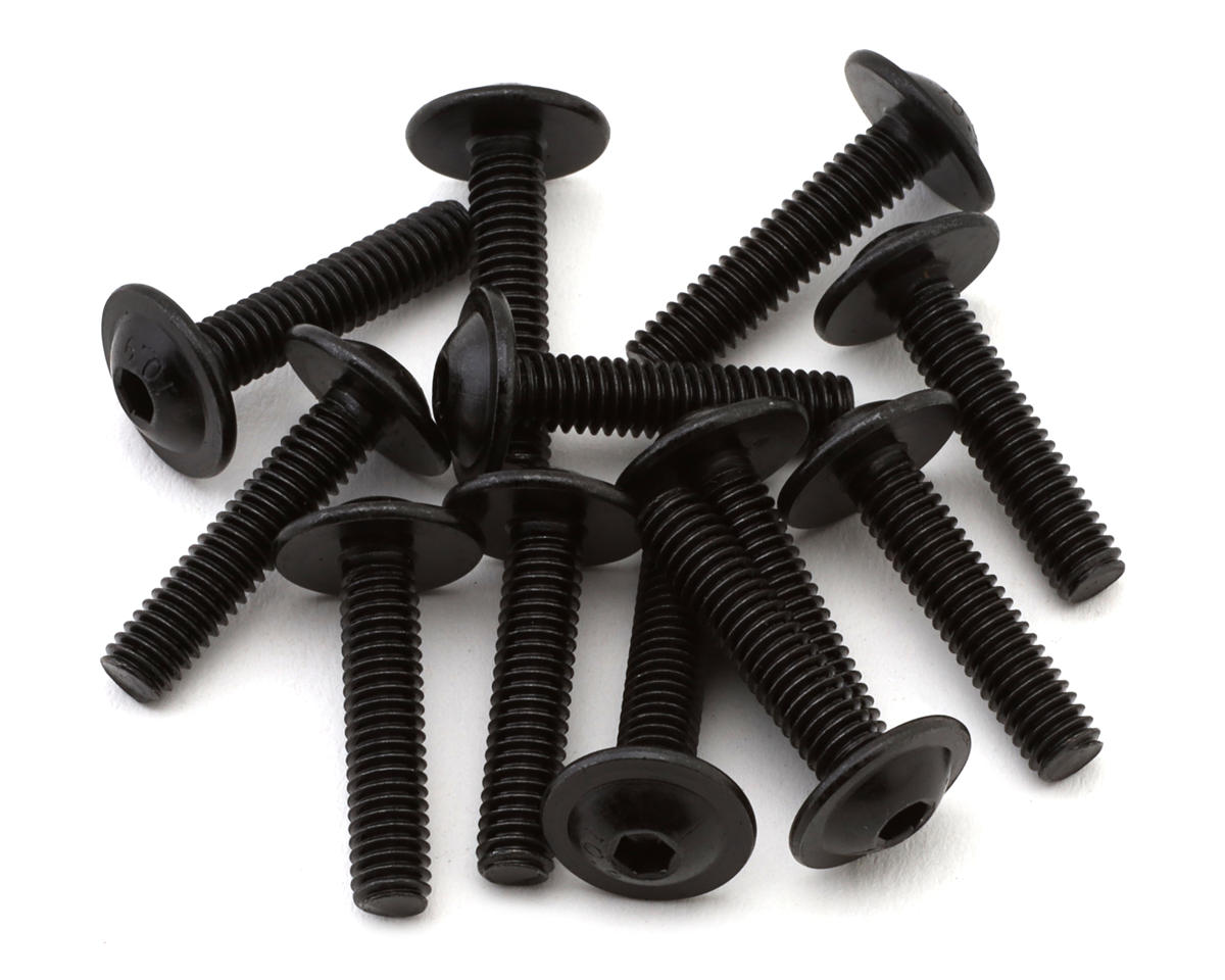 Redcat 4x18mm Button Head Flanged Hex Screws (12)