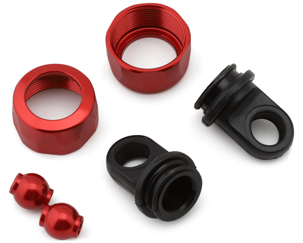 Redcat Machete Shock Cap Set (Red) (2) w/Pivot Balls