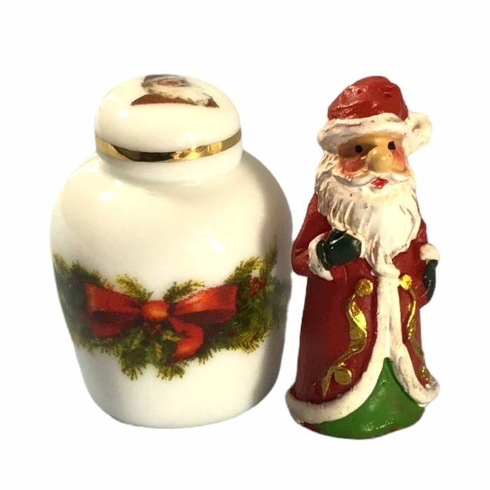 Small Santa Claus with Jar