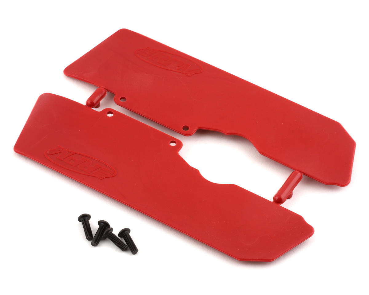 RPM Arrma 6S Kraton/Outcast A-Arm Mud Guards (Red) (2)