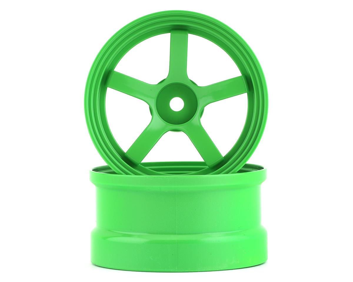Reve D DP5 Drift Wheel (Green) (2) (6mm Offset) w/12mm Hex