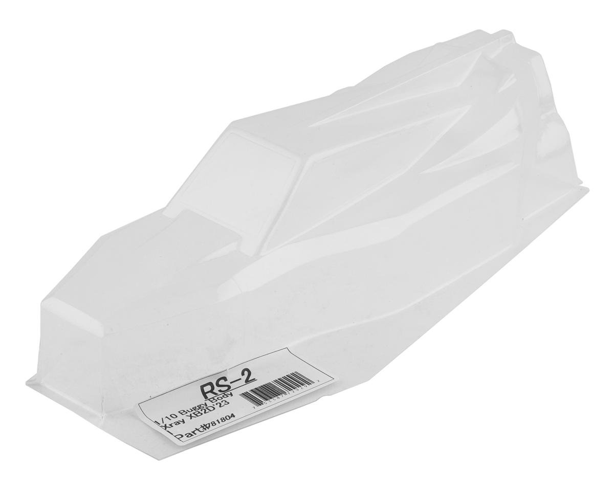 Raw Speed RC Xray XB2D'23 1/10 Buggy RS-2 Body (Clear)