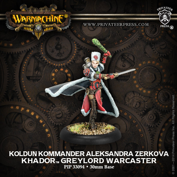 Warmachine: Khador - Koldun Kommander Aleksandra Zerkova, Greylord War