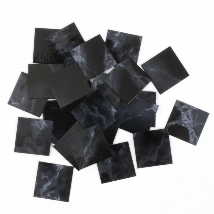 25 Black Marble-esque Vinyl Tiles