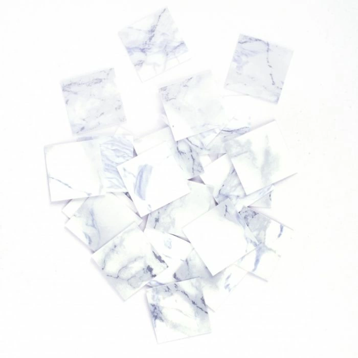 25 Dark Veined White Marble-esque Vinyl Tiles