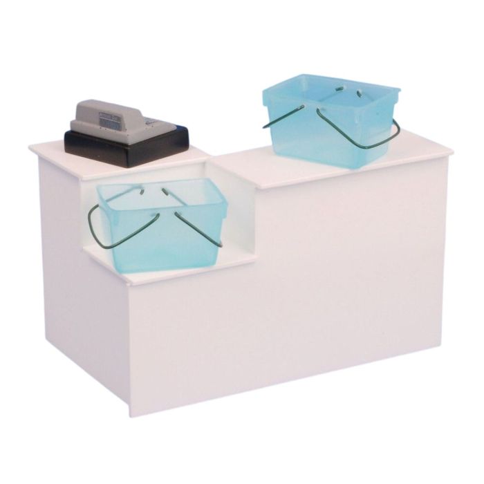 White Checkout with Basket Well