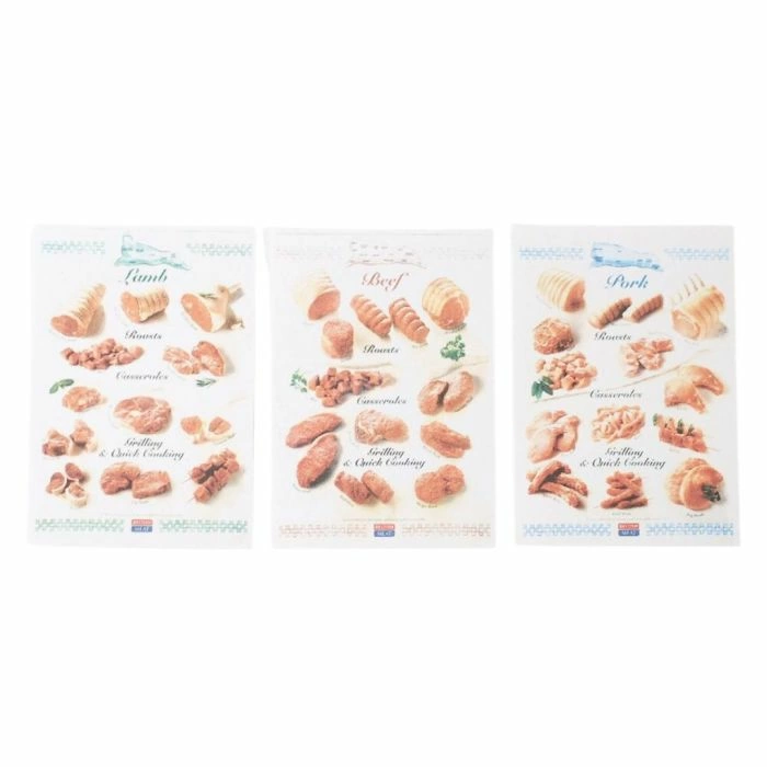 Set of 3 Meat Posters